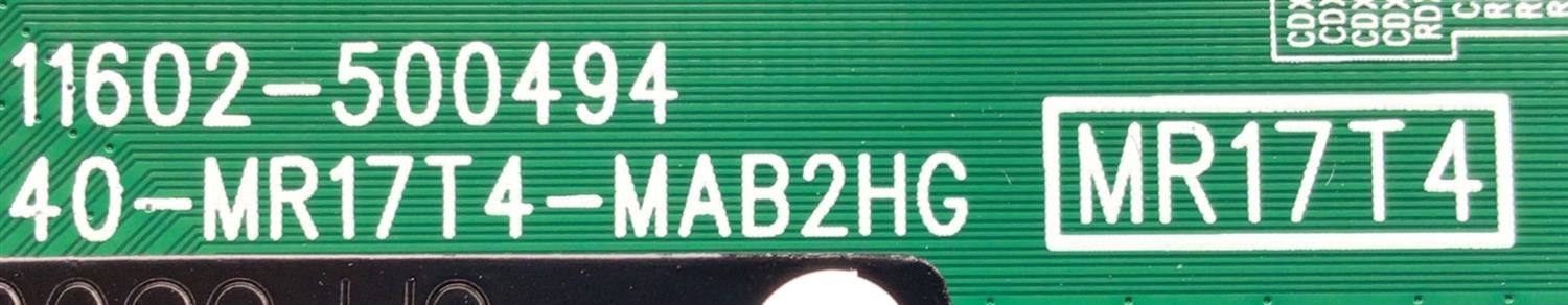 KIT DE TARJETAS PARA TV TCL / MAIN 30800-000500 / 40-MR17T4-MAB2HG / 30801-000460 / 11602-500494 / FUENTE 30805-000149 / 40-L12DH4-PWD1CG / 11601-500069 / PANEL LVU550NDEL CS9W83 V1 / DISPLAY ST5461D12-4 VER. 2.2 / MODELO 55S455 - Imagen 2